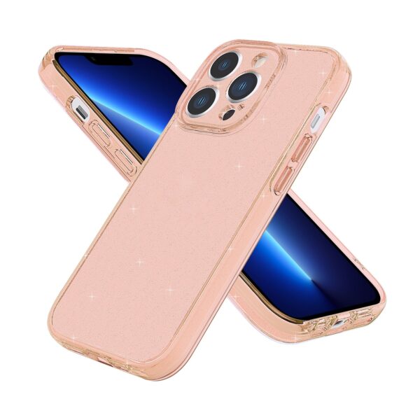iPhone 13 Pro Θήκη Σιλικόνης Χρυσή Silicone Fine Hole Phone Protective Case Shining Gold