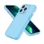 iPhone 13 Pro Max Θήκη Σιλικόνης Ανοιχτό Μπλε Silicone Fine Hole Phone Protective Case Shining Sky Blue