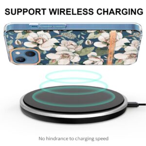 iPhone 14 Θήκη Σιλικόνης Πράσινη Γαρδένια Flowers and Plants Series IMD TPU Phone Case Green Gardenia