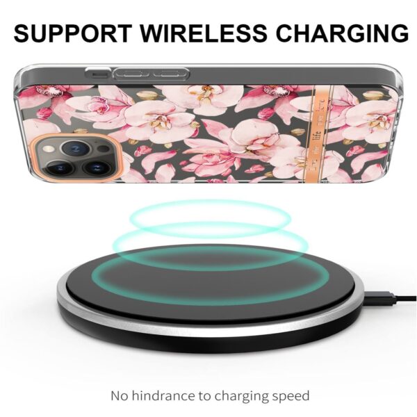 iPhone 14 Pro Θήκη Σιλικόνης Ροζ Γαρδένια Flowers and Plants Series IMD TPU Phone Case Pink Gardenia