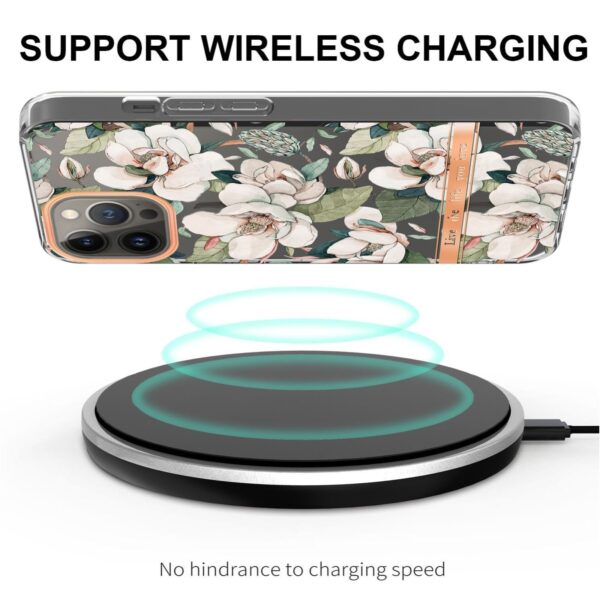 iPhone 14 Pro Θήκη Σιλικόνης Πράσινη Γαρδένια Flowers and Plants Series IMD TPU Phone Case Green Gardenia