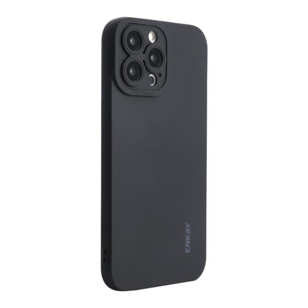 iPhone 14 Pro Θήκη Σιλικόνης Μαύρη ENKAY Liquid Silicone Shockproof Case Black