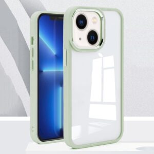 iPhone 14 Θήκη Διάφανη - Πράσινη Charming Pupil II Transparent PC + TPU Full Coverage Shockproof Protective Case Matcha Green