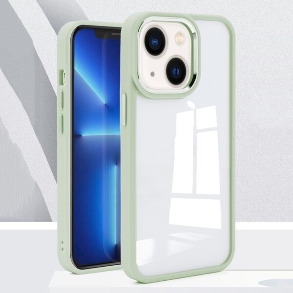 iPhone 14 Plus Θήκη Διάφανη - Πράσινη Charming Pupil II Transparent PC + TPU Shockproof Protective Case Matcha Green