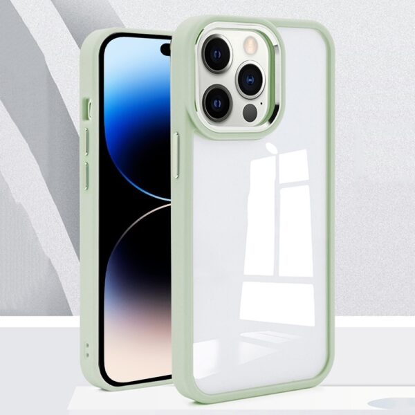 iPhone 14 Pro Θήκη Διάφανη - Πράσινη Charming Pupil II Transparent PC + TPU Shockproof Protective Case Matcha Green