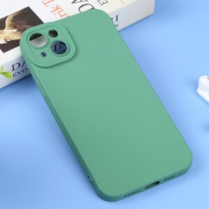 iPhone 14 Θήκη Σιλικόνης Πράσινη Liquid Silicone Full Coverage Phone Case Green