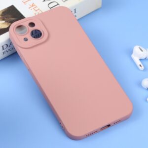 iPhone 14 Θήκη Σιλικόνης Ροζ Liquid Silicone Full Coverage Phone Case Pink