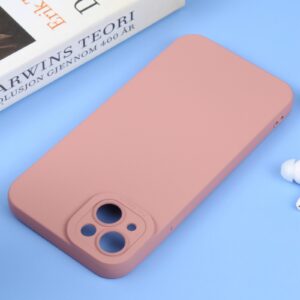 iPhone 14 Θήκη Σιλικόνης Ροζ Liquid Silicone Full Coverage Phone Case Pink
