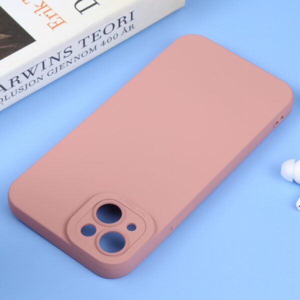 iPhone 14 Θήκη Σιλικόνης Ροζ Liquid Silicone Full Coverage Phone Case Pink
