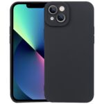 iPhone 14 Plus Θήκη Σιλικόνης Μαύρη Liquid Silicone Full Coverage Phone Case Black