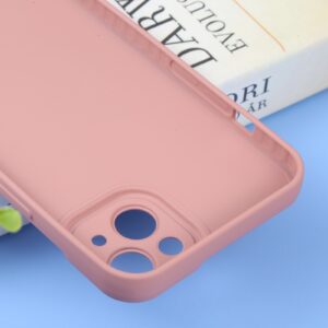 iPhone 14 Plus Θήκη Σιλικόνης Ροζ Liquid Silicone Full Coverage Phone Case Pink