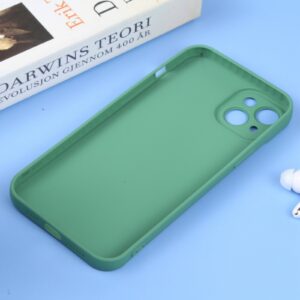 iPhone 14 Plus Θήκη Σιλικόνης Πράσινη Liquid Silicone Full Coverage Phone Case Green