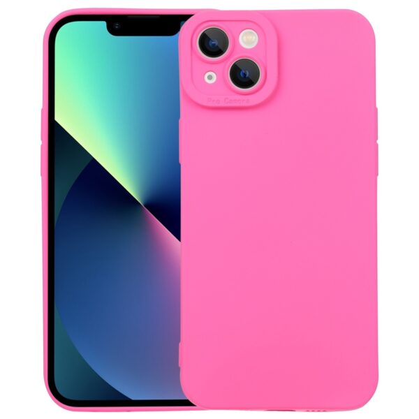 iPhone 14 Plus Θήκη Σιλικόνης Φούξια Liquid Silicone Full Coverage Phone Case Fuchsia