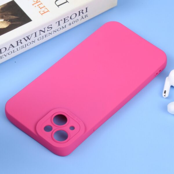 iPhone 14 Plus Θήκη Σιλικόνης Φούξια Liquid Silicone Full Coverage Phone Case Fuchsia