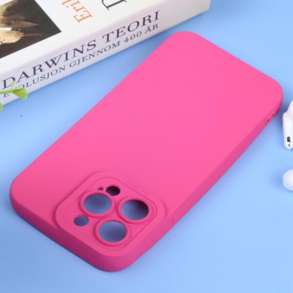 iPhone 14 Pro Θήκη Σιλικόνης Φούξια Liquid Silicone Full Coverage Phone Case Fuchsia