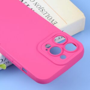 iPhone 14 Pro Θήκη Σιλικόνης Φούξια Liquid Silicone Full Coverage Phone Case Fuchsia