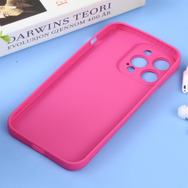 iPhone 14 Pro Θήκη Σιλικόνης Φούξια Liquid Silicone Full Coverage Phone Case Fuchsia