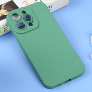 iPhone 14 Pro Θήκη Σιλικόνης Πράσινη Liquid Silicone Full Coverage Phone Case Green