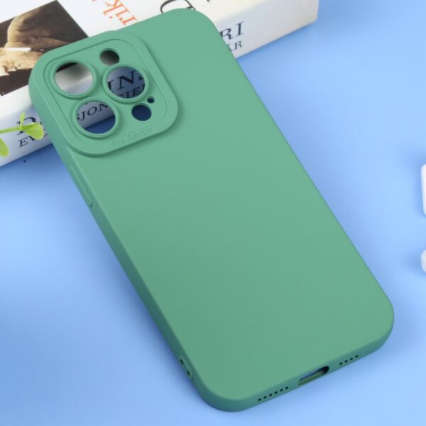 iPhone 14 Pro Θήκη Σιλικόνης Πράσινη Liquid Silicone Full Coverage Phone Case Green