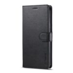 iPhone 14 Θήκη Βιβλίο Μαύρο LC.IMEEKE Calf Texture Phone Case Black