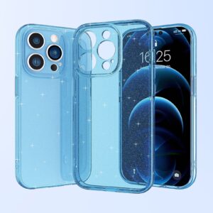 iPhone 14 Θήκη Σιλικόνης Ανοιχτό Μπλε Silicone Fine Hole Phone Protective Case Shining Sky Blue