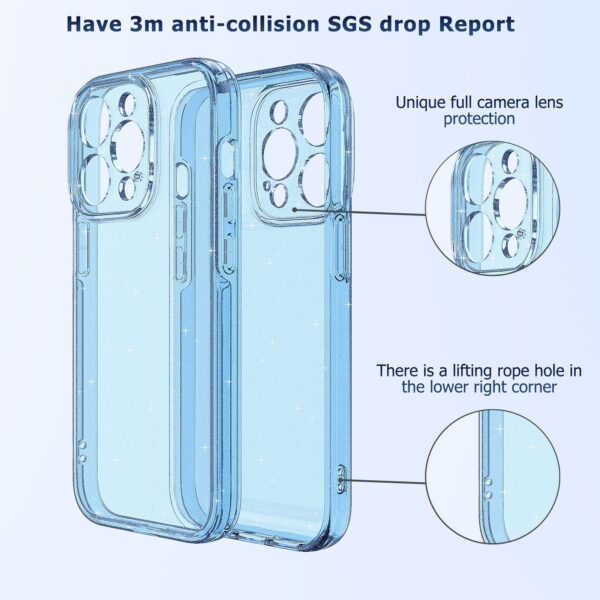 iPhone 14 Θήκη Σιλικόνης Ανοιχτό Μπλε Silicone Fine Hole Phone Protective Case Shining Sky Blue