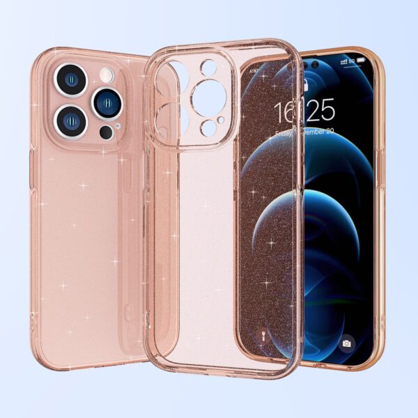 iPhone 14 Plus Θήκη Σιλικόνης Χρυσή Silicone Fine Hole Phone Protective Case Shining Gold