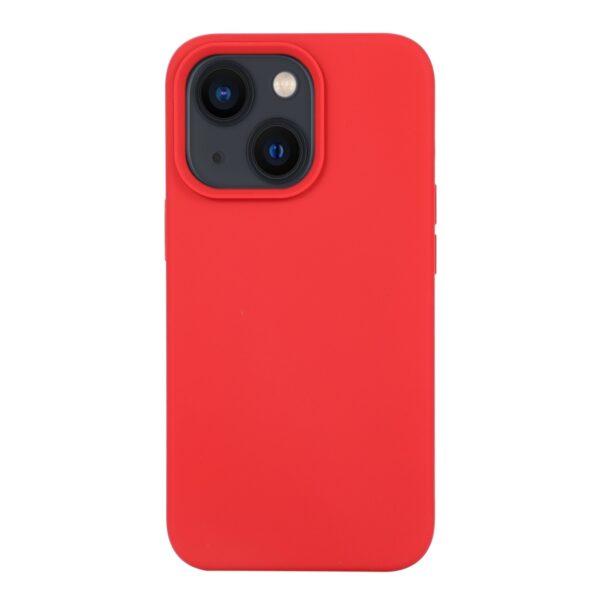 iPhone 14 Θήκη Σιλικόνης Κόκκινη Liquid Silicone Phone Case Carmine Red