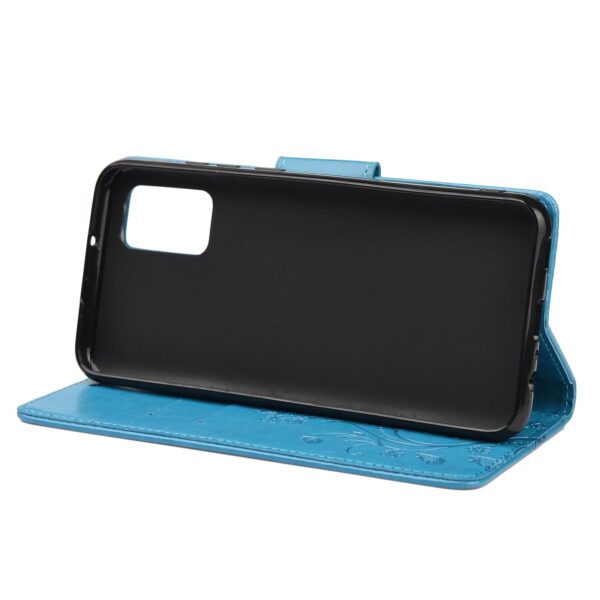 Samsung Galaxy A32 5G Θήκη Βιβλίο Μπλε Πεταλούδες Butterfly Flower Pattern Horizontal Flip Case Blue