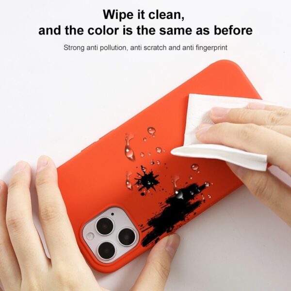 iPhone 14 Θήκη Σιλικόνης Πορτοκαλί Solid Silicone Phone Case Orange