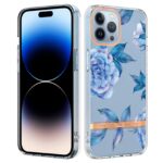 iPhone 14 Pro Max Θήκη Σιλικόνης Ορχιδέα Παιώνια Flowers and Plants Series IMD TPU Phone Case Orchid Peony