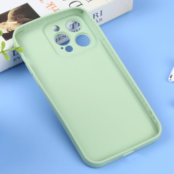 iPhone 14 Pro Max Θήκη Σιλικόνης Πράσινη Liquid Silicone Full Coverage Phone Case Light Green