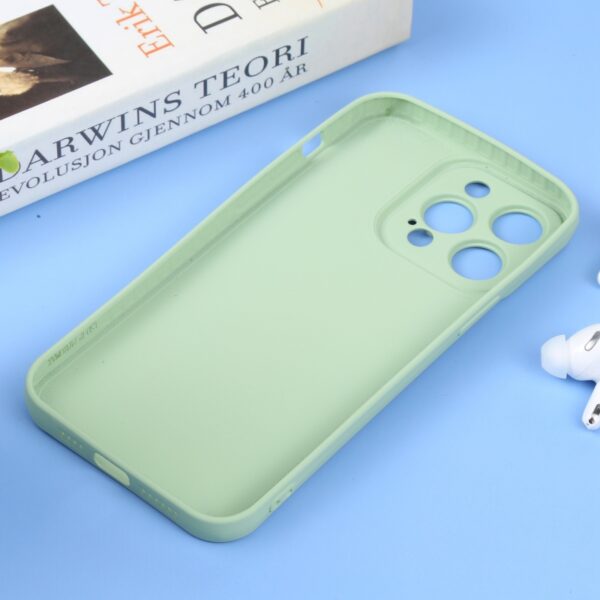 iPhone 14 Pro Max Θήκη Σιλικόνης Πράσινη Liquid Silicone Full Coverage Phone Case Light Green