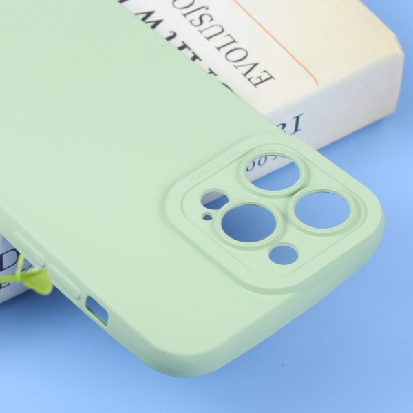 iPhone 14 Pro Max Θήκη Σιλικόνης Πράσινη Liquid Silicone Full Coverage Phone Case Light Green