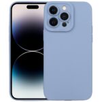 iPhone 14 Pro Max Θήκη Σιλικόνης Μπλε - Γκρι Liquid Silicone Full Coverage Phone Case Blue Grey