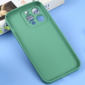 iPhone 14 Pro Max Θήκη Σιλικόνης Πράσινη Liquid Silicone Full Coverage Phone Case Green