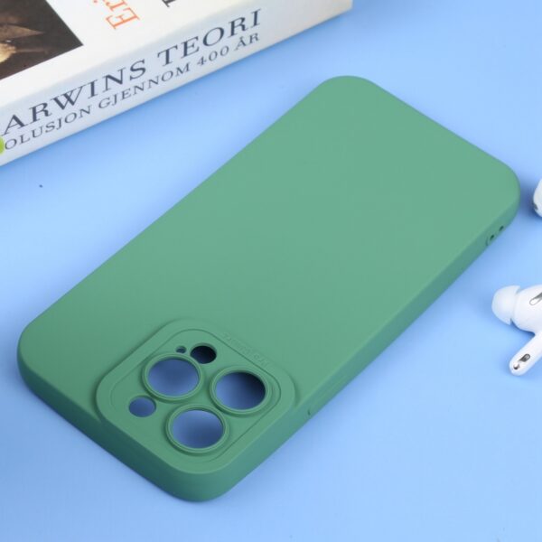 iPhone 14 Pro Max Θήκη Σιλικόνης Πράσινη Liquid Silicone Full Coverage Phone Case Green