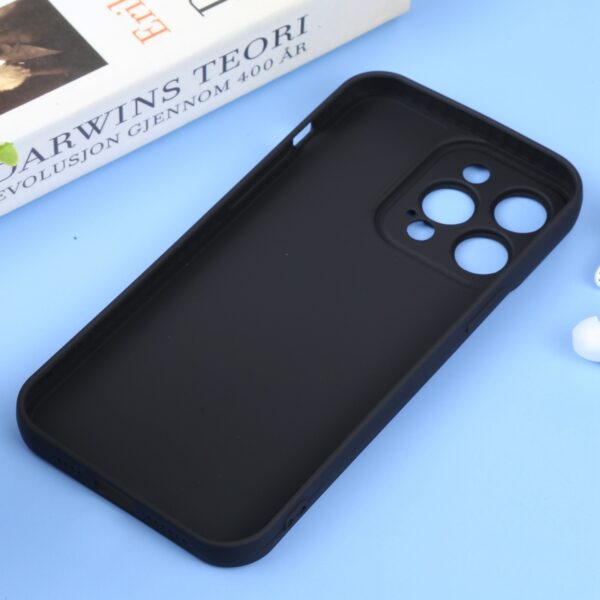 iPhone 14 Pro Max Θήκη Σιλικόνης Μαύρη Liquid Silicone Full Coverage Phone Case Black
