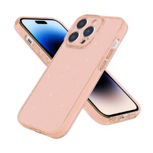 iphone 14 Pro Max Θήκη Σιλικόνης Χρυσή Silicone Fine Hole Phone Protective Case Shining Gold