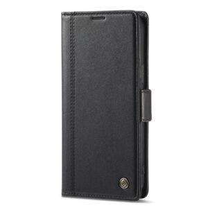 iPhone 14 Pro Max Θήκη Βιβλίο Μαύρο LC.IMEEKE Magnetic Buckle Horizontal Flip Case Black