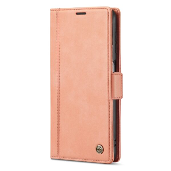 iPhone 14 Pro Θήκη Βιβλίο Ροζ - Χρυσό LC.IMEEKE Magnetic Buckle Horizontal Flip Case Rose Gold
