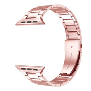 Λουράκι Apple Watch Series 8 & 7 45mm / SE 2 & 6 & SE & 5 & 4 44mm / 3 & 2 &1 42mm Small Waist Stainless Steel Watch Pink