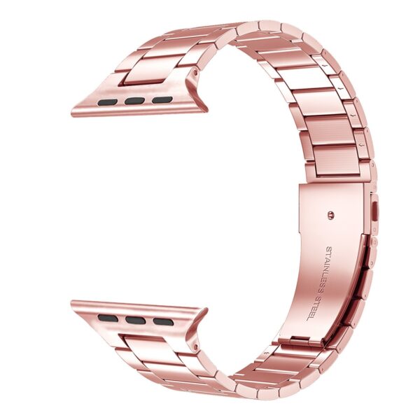 Λουράκι Apple Watch Series 8 & 7 45mm / SE 2 & 6 & SE & 5 & 4 44mm / 3 & 2 &1 42mm Small Waist Stainless Steel Watch Pink