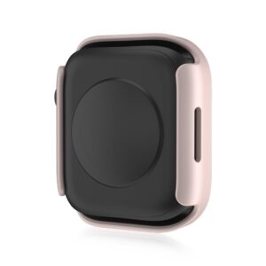 Apple Watch Series 7 45mm Life Waterproof Frosted 2 in 1 PC Frame + Tempered Glass Protective Case Pink