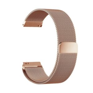 Λουράκι Huawei Watch GT2 Pro / Amazfit GTR 2 Ροζ - Χρυσό 22mm Milanese Stainless Steel Replacement Watchband Rose - Gold