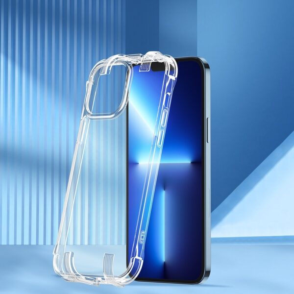 iPhone 13 Pro Θήκη Διάφανη Joyroom Defender Series rugged housing with hooks kickstand transparent (JR-BP955)