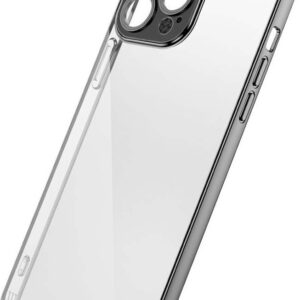 iPhone 13 Pro Max Joyroom Chery Mirror Electroplated Hard Back Cover Clear - Silver