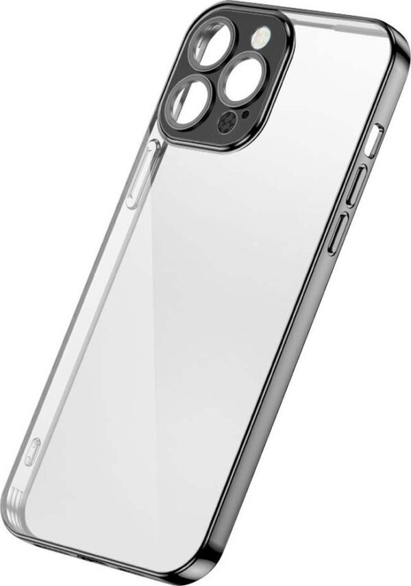 iPhone 13 Pro Max Joyroom Chery Mirror Electroplated Hard Back Cover Clear - Silver
