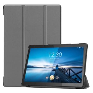Θήκη Lenovo M10 FHD REL TB-X605FC Γκρι Custer Pattern Pure Color Horizontal Flip Case Grey