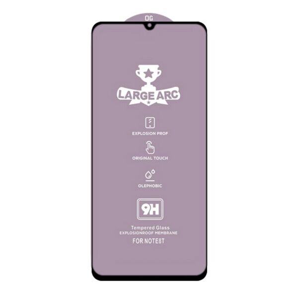 Xiaomi Mi 10 Lite 5G Προστατευτικό Τζαμάκι Μαύρο 9H HD Large Arc High Alumina Full Screen Tempered Glass Film